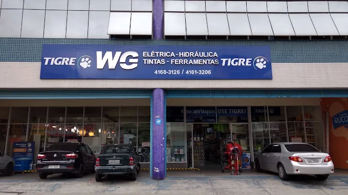 Fachada da loja WG Materiais Elétricos e Hidráulicos